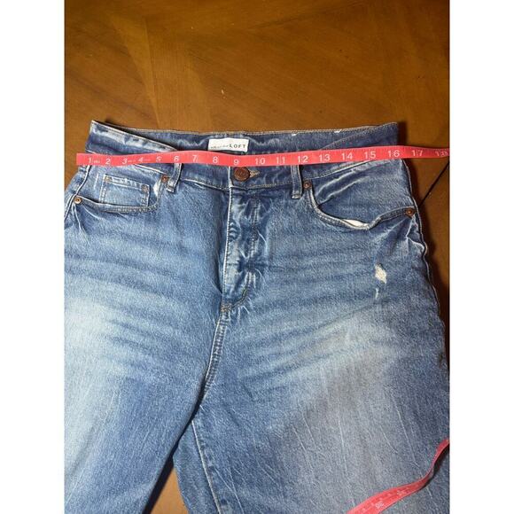 Loft jeans high waisted straight crop size 29 in excellent condition - Picture 9 of 13